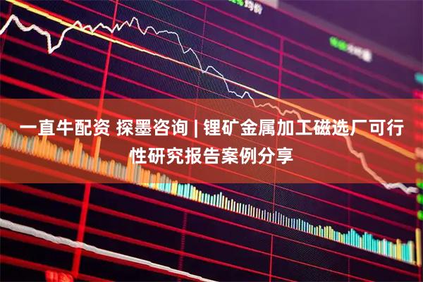 一直牛配资 探墨咨询 | 锂矿金属加工磁选厂可行性研究报告案例分享