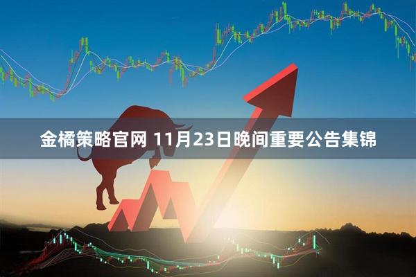 金橘策略官网 11月23日晚间重要公告集锦