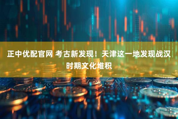 正中优配官网 考古新发现！天津这一地发现战汉时期文化堆积
