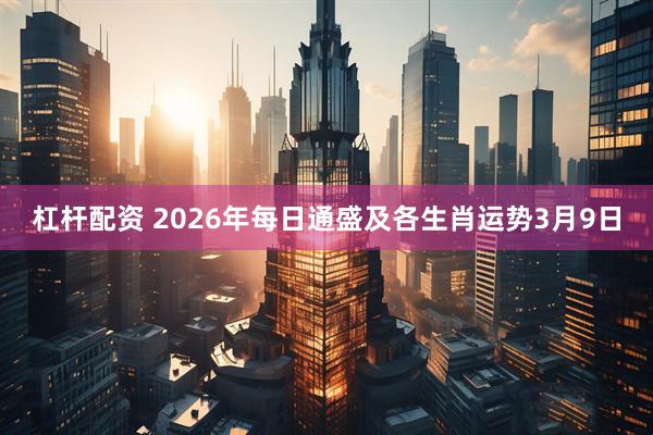杠杆配资 2026年每日通盛及各生肖运势3月9日